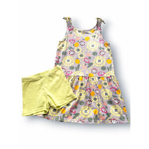Tea Collection Girls 7 Outfit Set Dress Shorts Fruit Floral